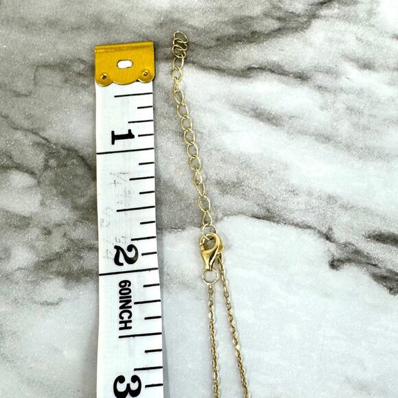 Rachel Zoe Designer Crystal Bar Pendant Necklace – Gold-Tone Sterling Silver - Picture 4 of 4